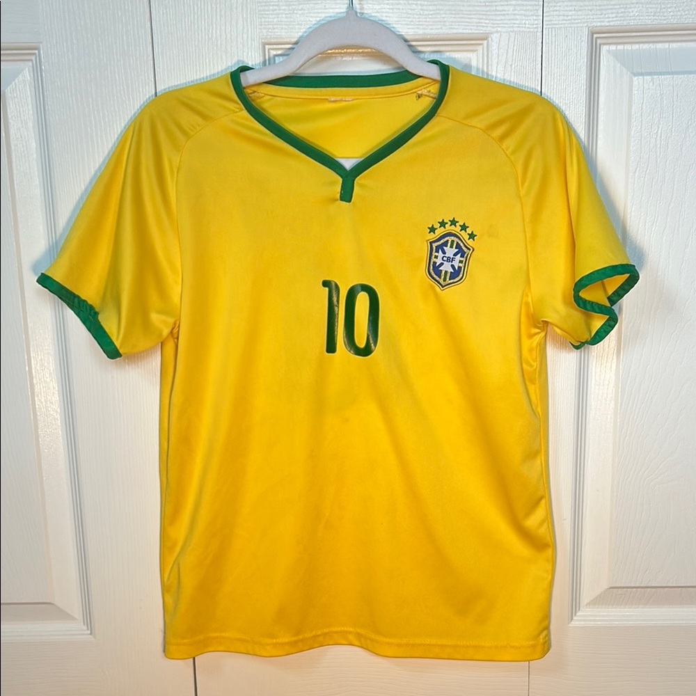Neymar Jr Brazil Soccer Jersey Yellow